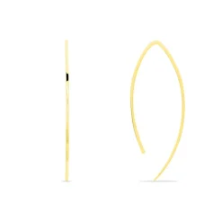 Créoles Helle Amande Or Jaune