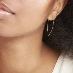 Créoles Helle Amande Or Jaune