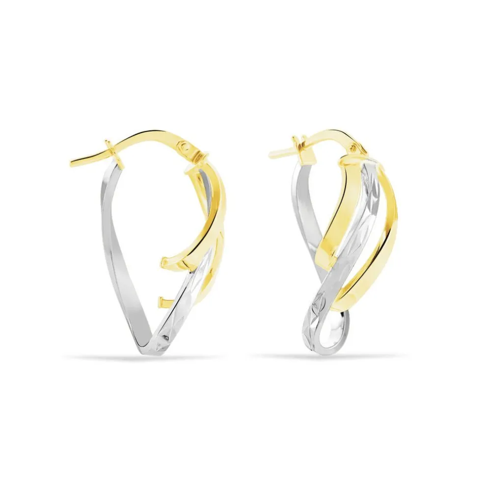 Créoles Holly Or Bicolore