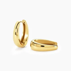 Créoles Houria Acier Jaune