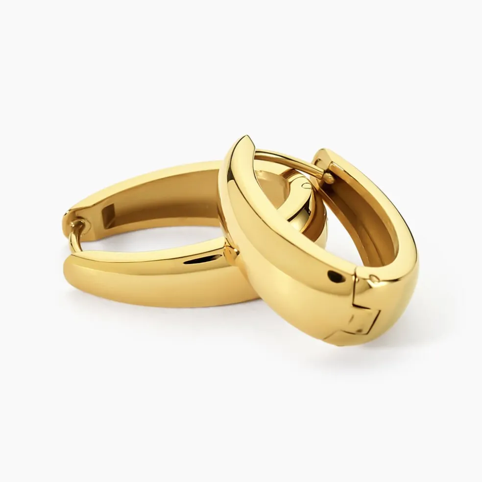 Créoles Houria Acier Jaune