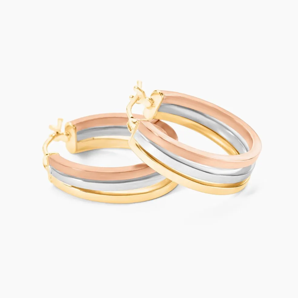 Créoles Iba Or Tricolore