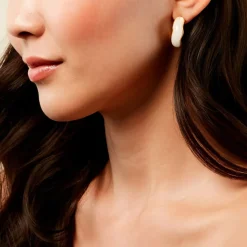 Créoles Idina Acier Jaune