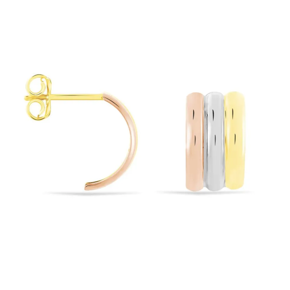 Créoles Igora Or Tricolore