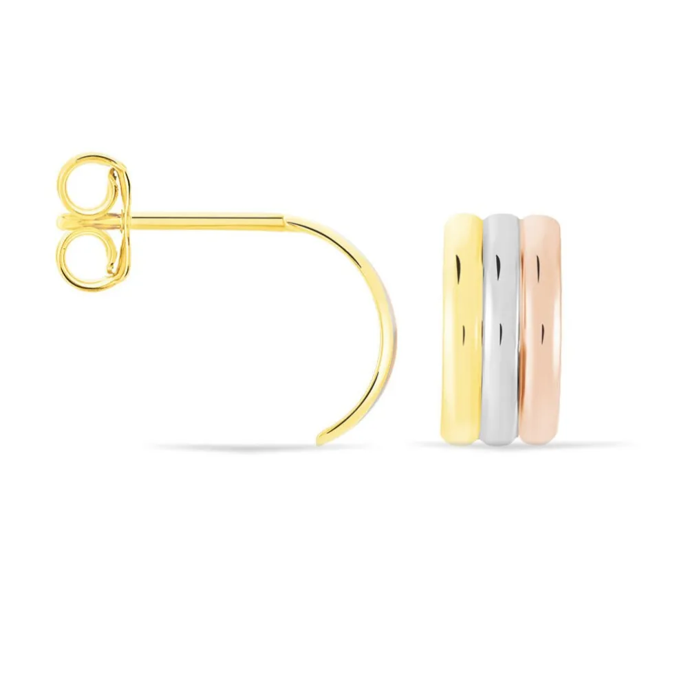 Créoles Igora Or Tricolore