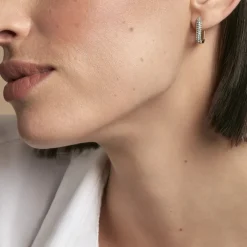 Créoles Ileen Plaqué Or Jaune Autres Pierres