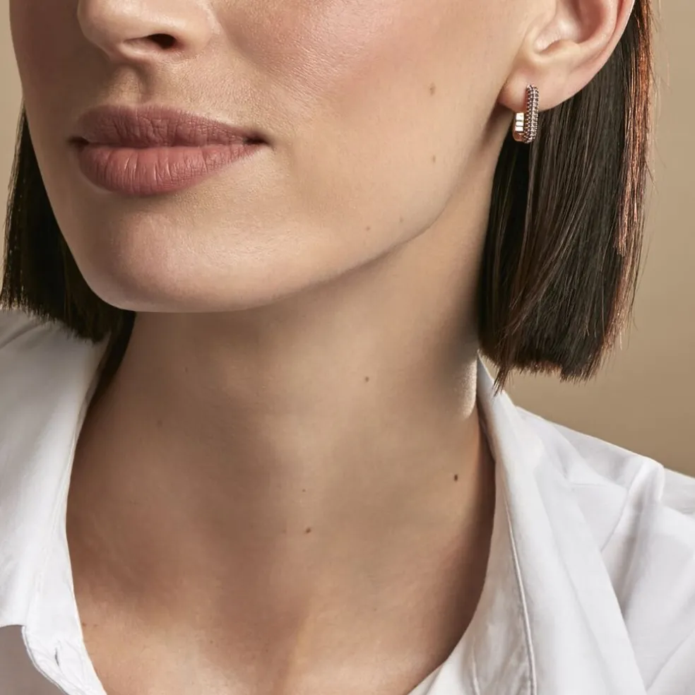 Créoles Ileen Plaqué Or Jaune Autres Pierres