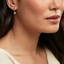 Créoles Ili Argent Rhodié Oxyde De Zirconium