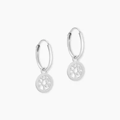 Créoles Isabel Argent Blanc