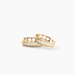 Créoles Ivria Or Jaune Oxyde De Zirconium