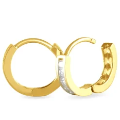 Créoles Ivria Or Jaune Oxyde De Zirconium