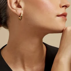 Créoles Janina Acier Jaune