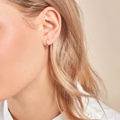 Créoles Kaelee Or Jaune Diamant Synthétique