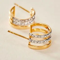 Créoles Katey Or Jaune Diamant