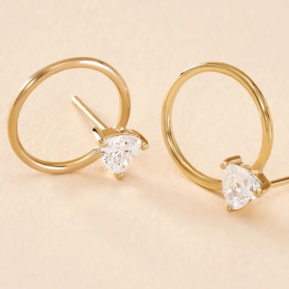 Créoles Kip Or Jaune Oxyde De Zirconium