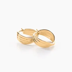 Créoles Kuma Plaqué Or Jaune