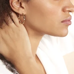 Créoles Lenna Torsadée Plaqué Or Jaune