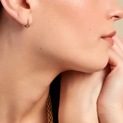 Créoles Liah Plaque Or Jaune