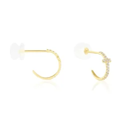 Créoles Like A Virgin Or Jaune Oxyde De Zirconium