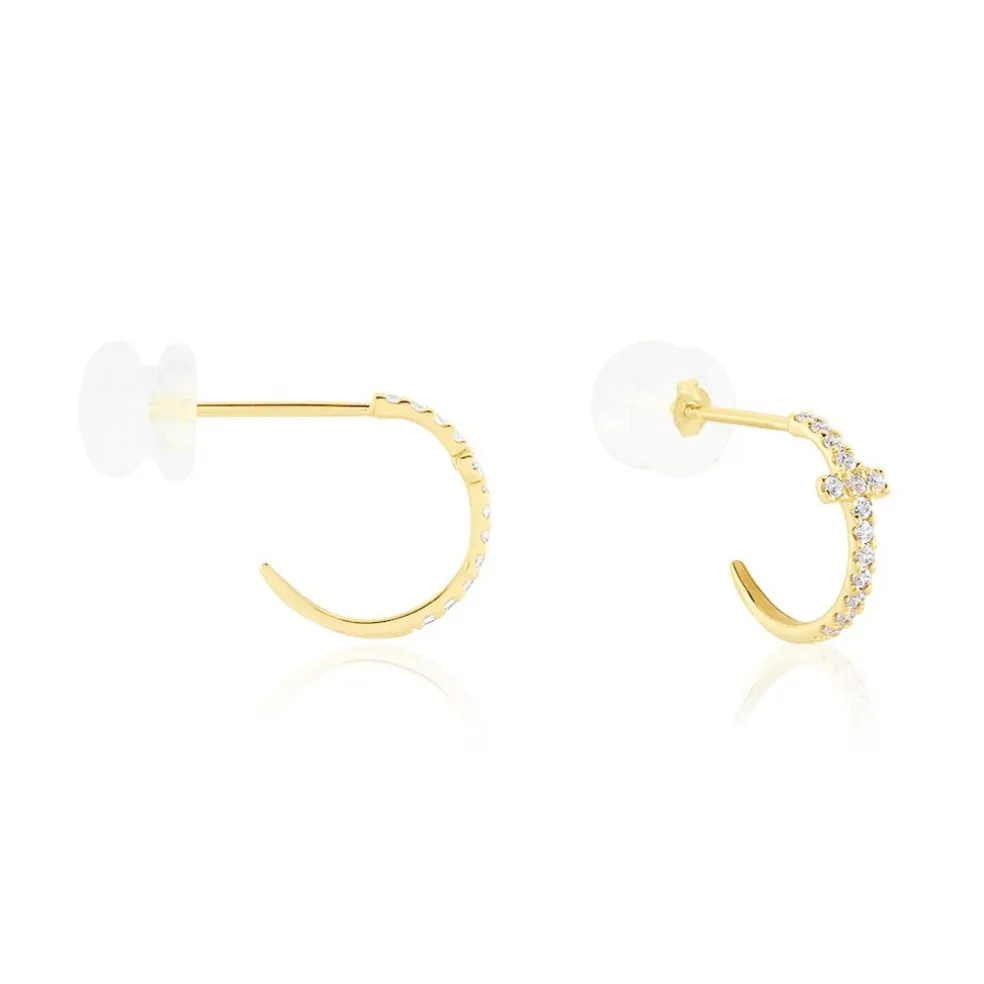 Créoles Like A Virgin Or Jaune Oxyde De Zirconium