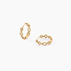 Créoles Linka Plaqué Or Jaune