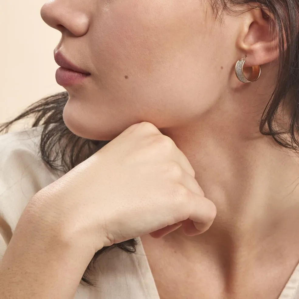 Créoles Lolly Or Bicolore