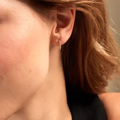 Créoles Louisette Argent Blanc