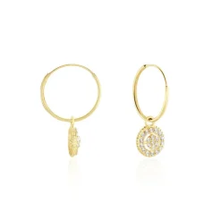 Créoles Lulu Or Jaune Oxyde