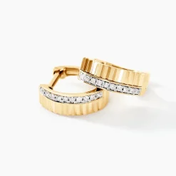 Créoles Mack Or Jaune Diamant