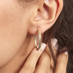 Créoles Maelia Or Bicolore