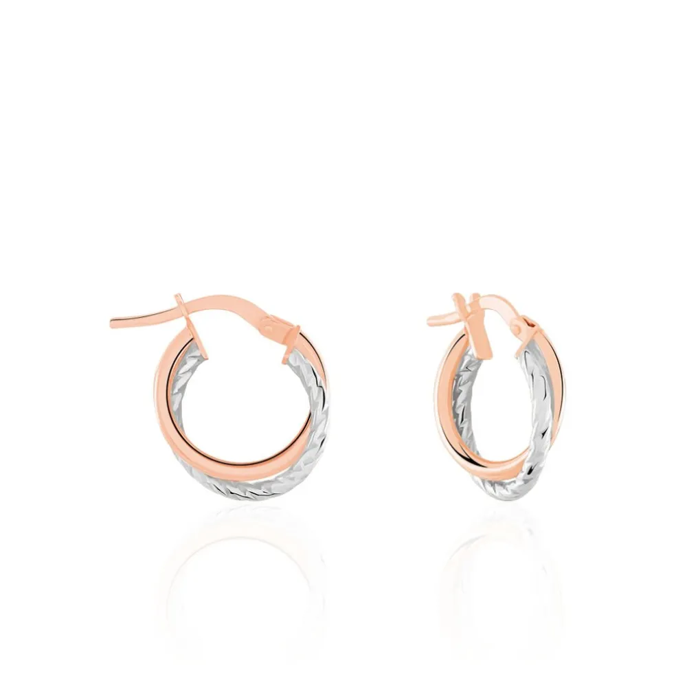 Créoles Maelia Or Bicolore