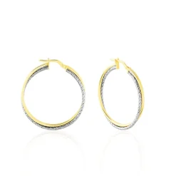 Créoles Maelia Or Bicolore