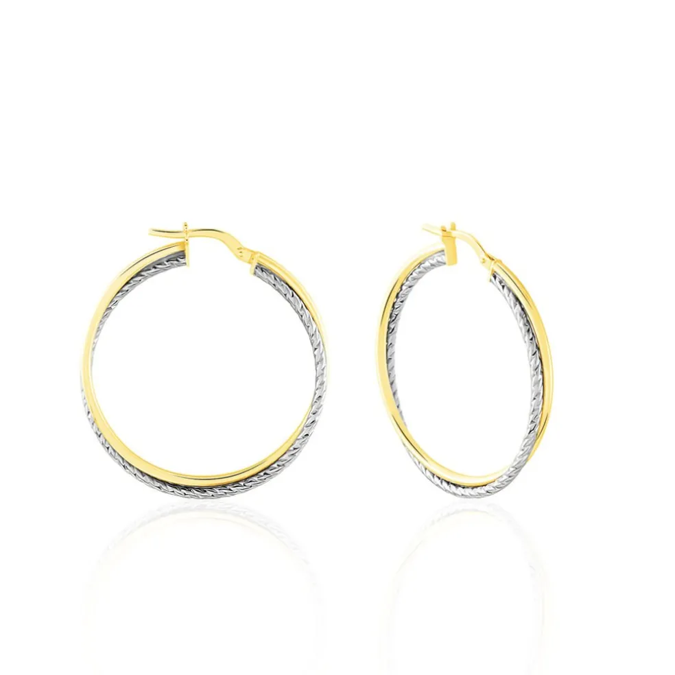 Créoles Maelia Or Bicolore