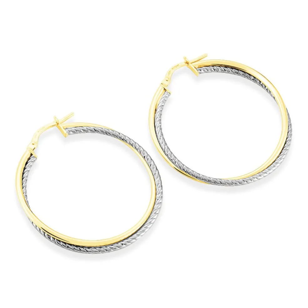 Créoles Maelia Or Bicolore