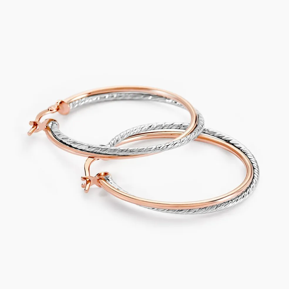 Créoles Maelia Or Bicolore