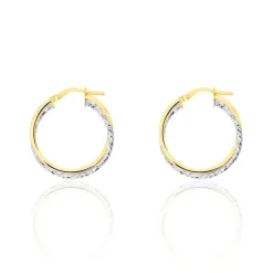 Créoles Maelia Or Bicolore