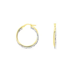 Créoles Maelia Or Bicolore