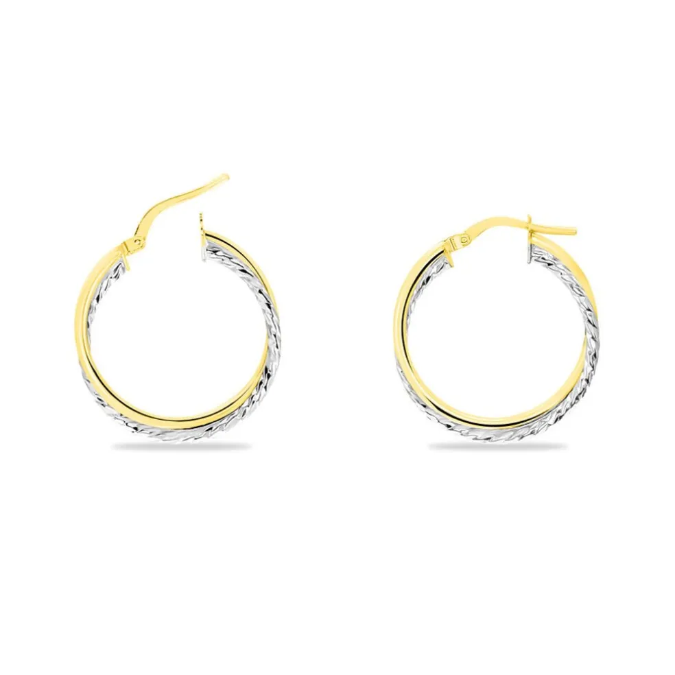 Créoles Maelia Or Bicolore