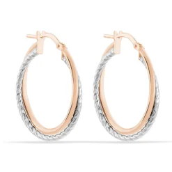 Créoles Maelia Or Bicolore