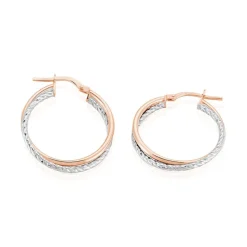 Créoles Maelia Or Bicolore