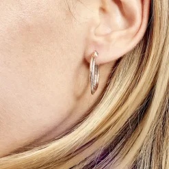 Créoles Maelia Or Bicolore