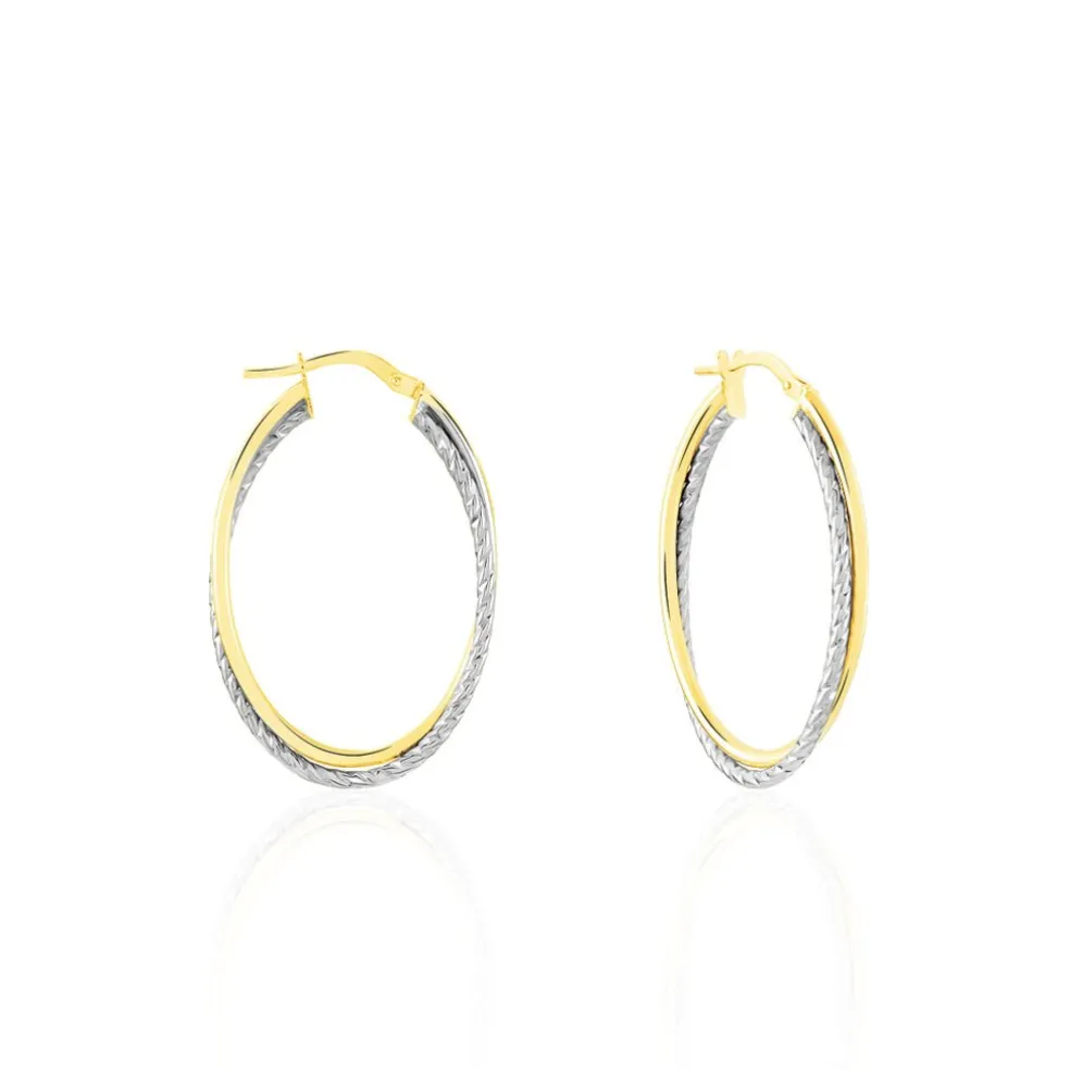 Créoles Maelia Or Bicolore