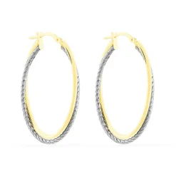 Créoles Maelia Or Bicolore