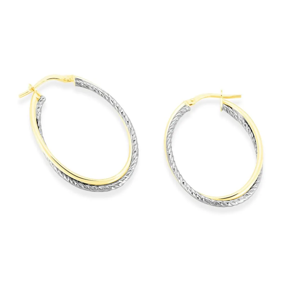 Créoles Maelia Or Bicolore