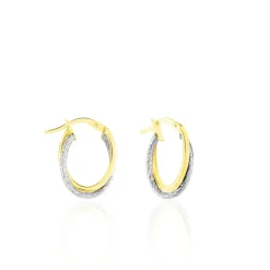 Créoles Maelia Or Bicolore