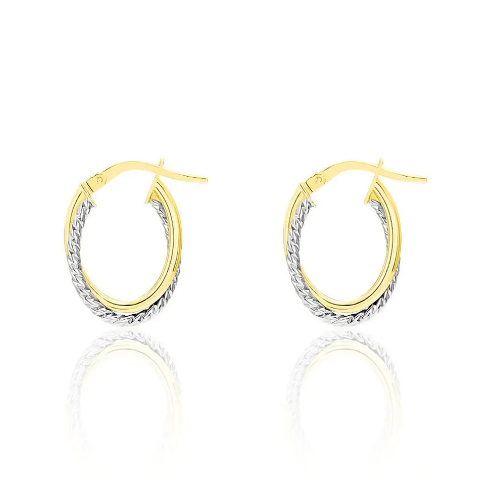 Créoles Maelia Or Bicolore