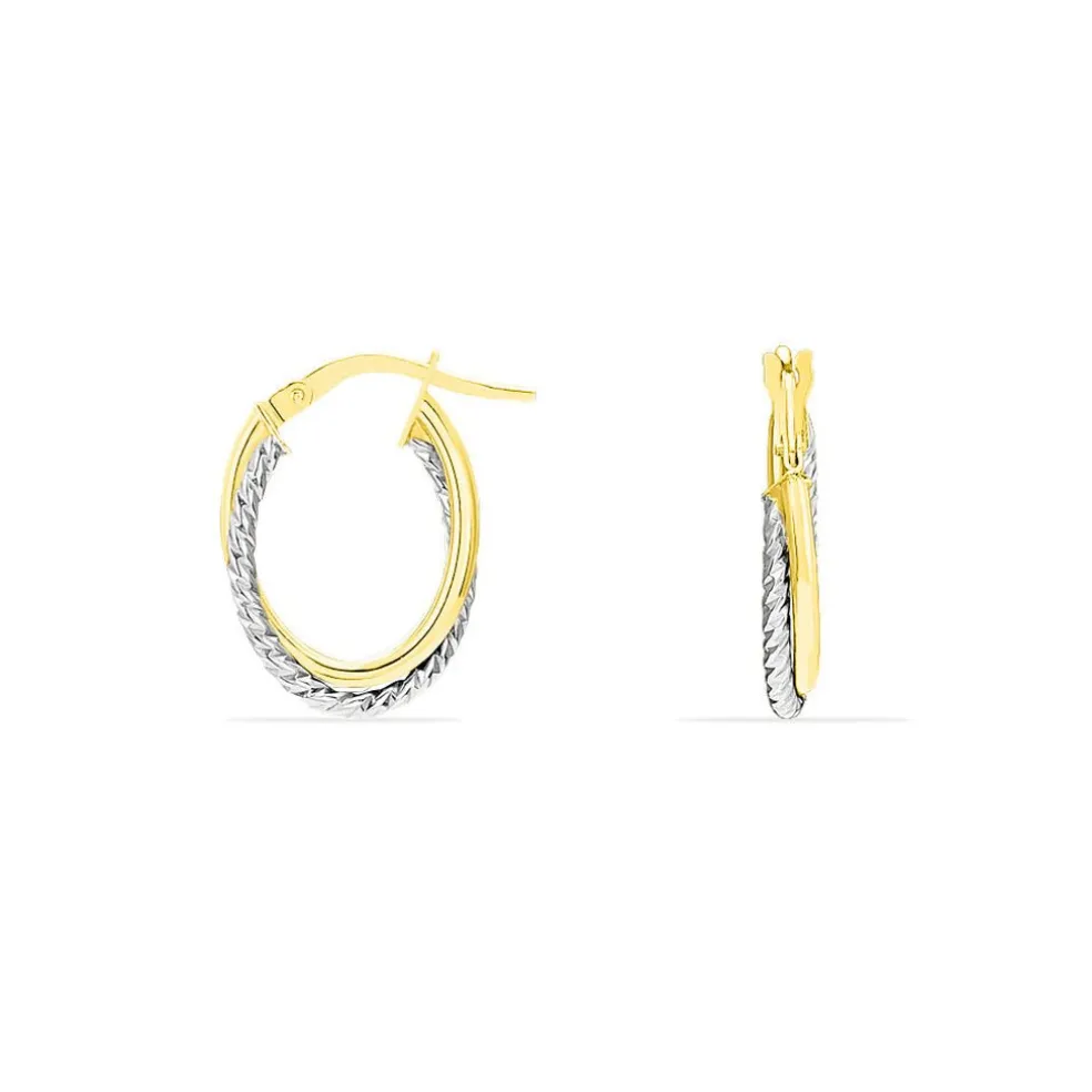 Créoles Maelia Or Bicolore