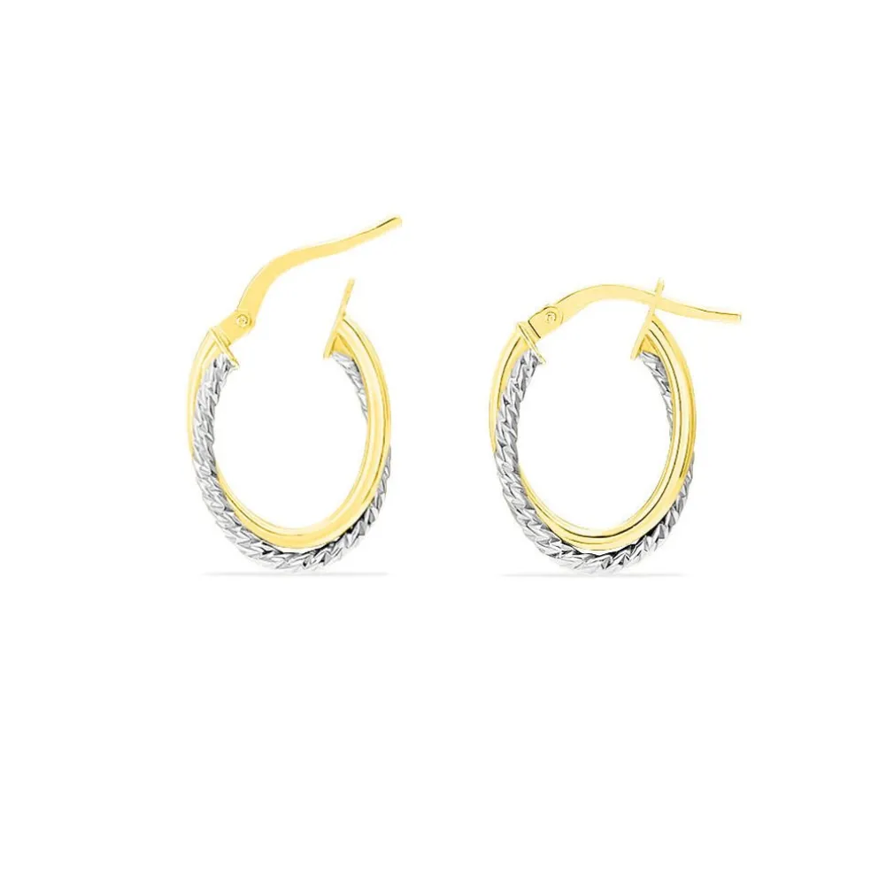 Créoles Maelia Or Bicolore