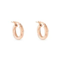 Créoles Maia Argent Rose