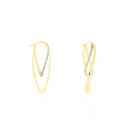 Créoles Merilyn Or Bicolore